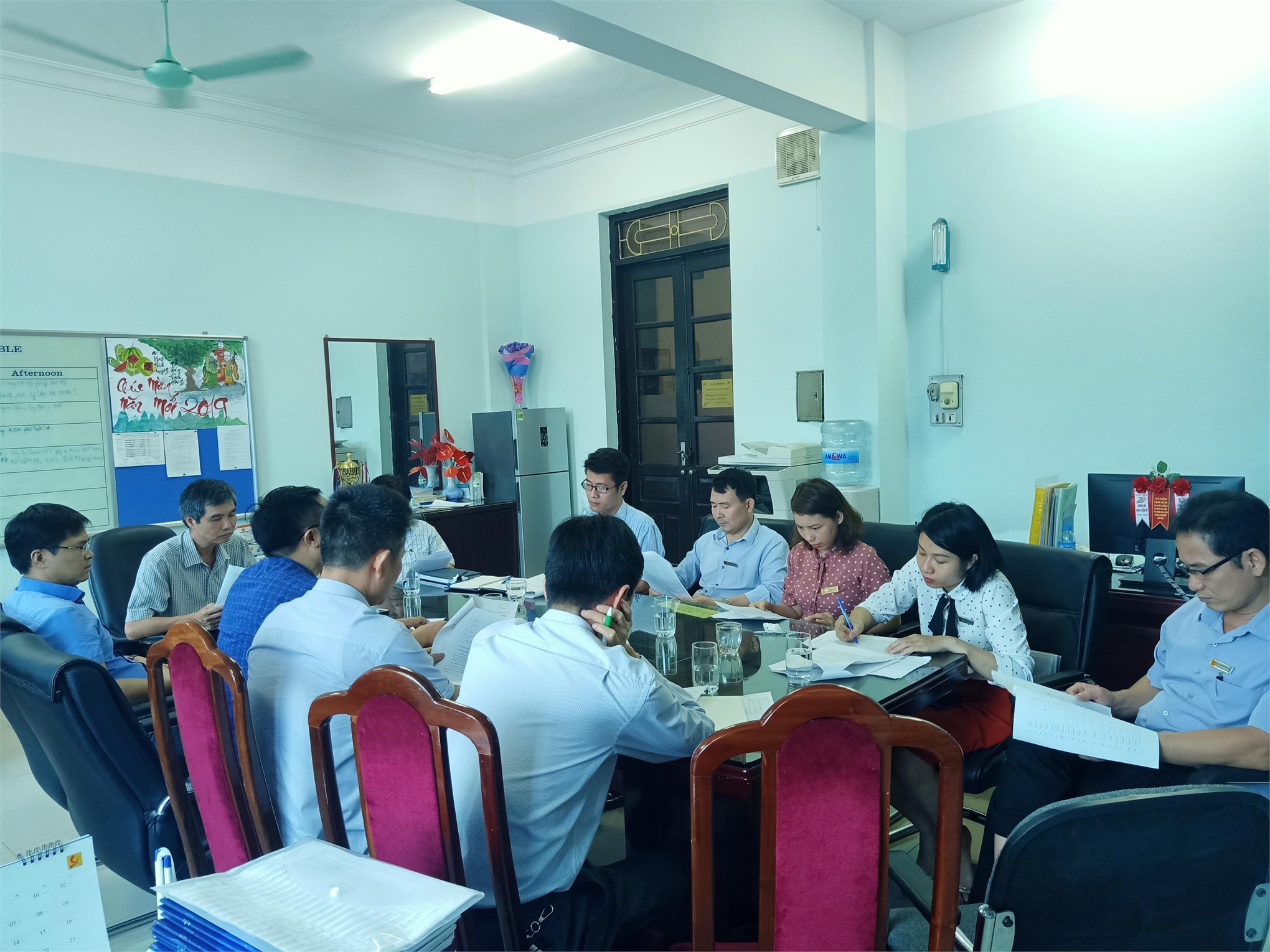 Trung tâm Việt Nhật tiếp đoàn Thanh tra thường niên của Nhà trường về các mặt hoạt động đào tạo