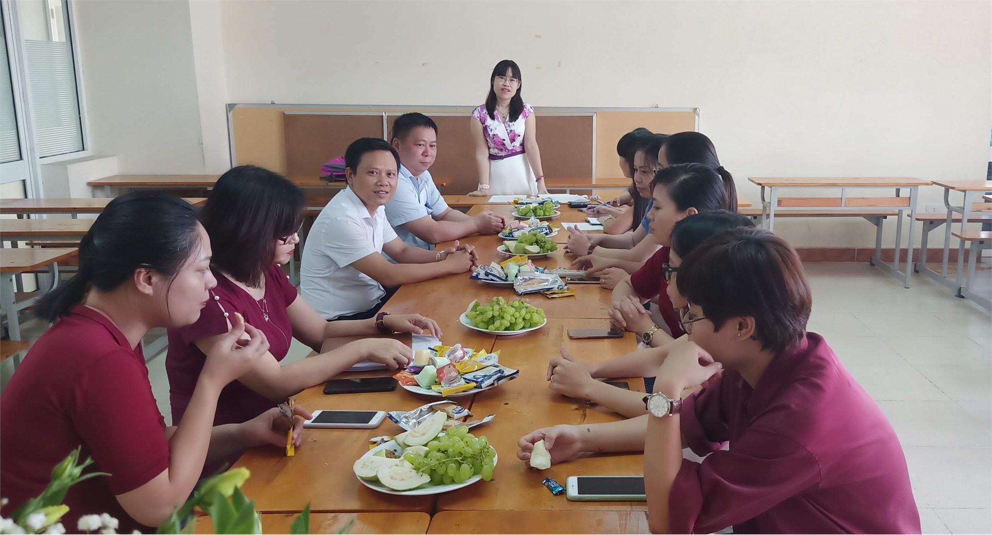 Tổ nữ công Du Lịch – Việt Nhật – Đào tạo thường xuyên họp bình xét nữ công năm 2019
