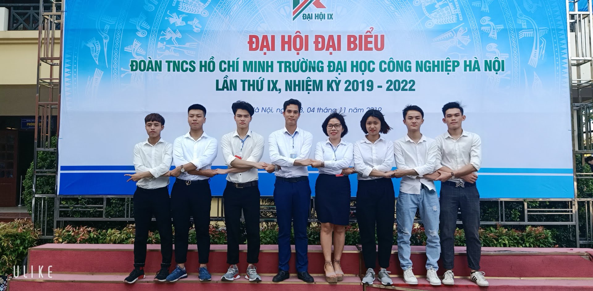 Đoàn đại biểu Liên chi đoàn Trung tâm Việt Nhật dự Đại hội đại biểu Đoàn TNCS Hồ Chí Minh trường Đại học Công nghiệp Hà Nội lần thứ IX, nhiệm kỳ 2019 – 2022