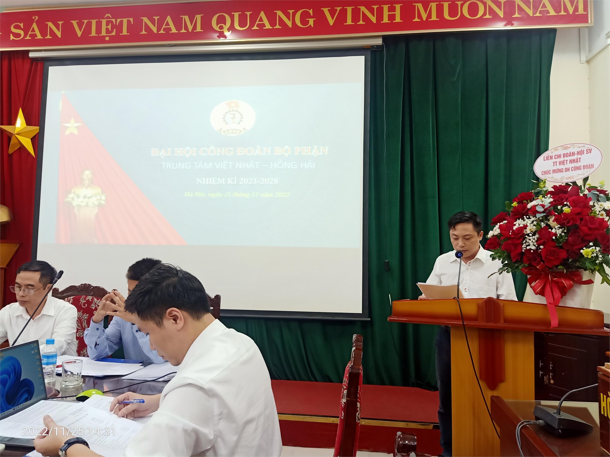 Đại hội công đoàn bộ phận Trung tâm Việt Nhật – Hồng Hải nhiệm kỳ 2023 - 2028