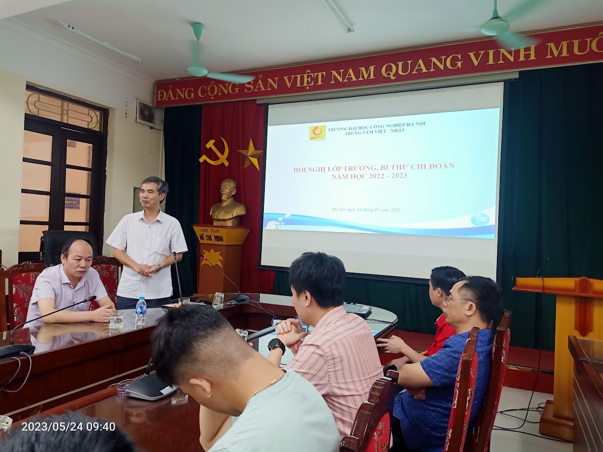 Hội nghị lớp trưởng, bí thư chi đoàn trung tâm Việt Nhật năm học 2022-2023