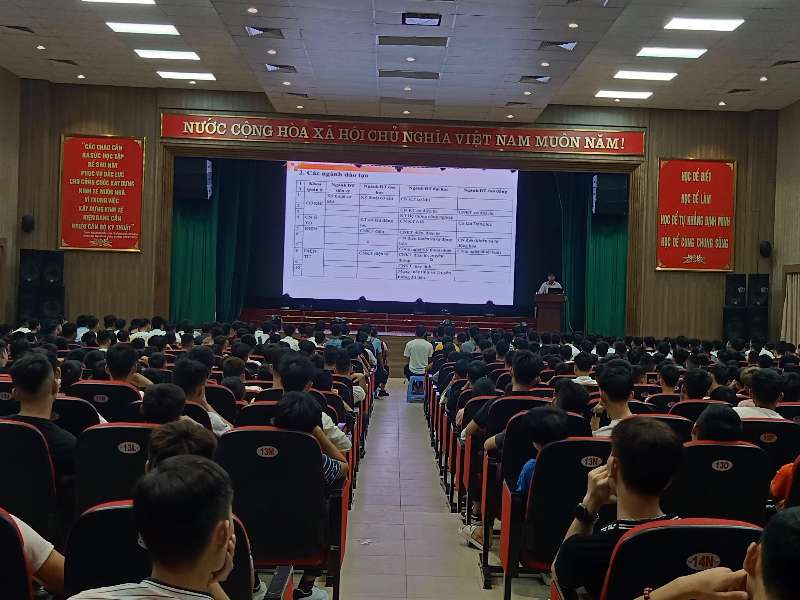 Sinh viên K21 Trung tâm Việt - Nhật tham gia tuần sinh hoạt chính trị đầu khóa