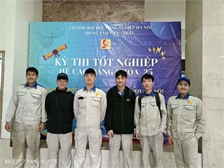 Sinh viên khóa 25 Trung tâm Việt – Nhật tự tin bước vào kỳ thi tốt nghiệp năm 2025