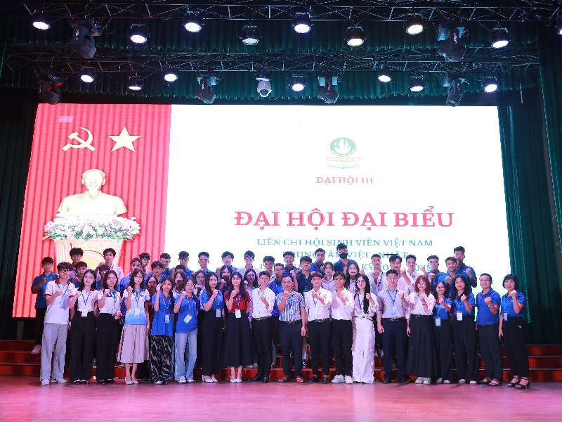 ĐẠI HỘI ĐẠI BIỂU LIÊN CHI HỘI SINH VIÊN TRUNG TÂM VIỆT – NHẬT LẦN THỨ III, NHIỆM KỲ 2025 - 2028 DIỄN RA THÀNH CÔNG TỐT ĐẸP